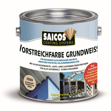 SAICOS Vorstreichfarbe Grundweiß 2,5 Liter - Dose - Bild-Darstellung des Produktes 1