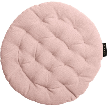 Linum PEPPER Sitzkissen rund Ø 37 cm, rosa, Bezug 100% Baumwolle, Füllung 100% recycelter Polyester Ø 37 cm, pink - Bild-Darstellung des Produktes 1