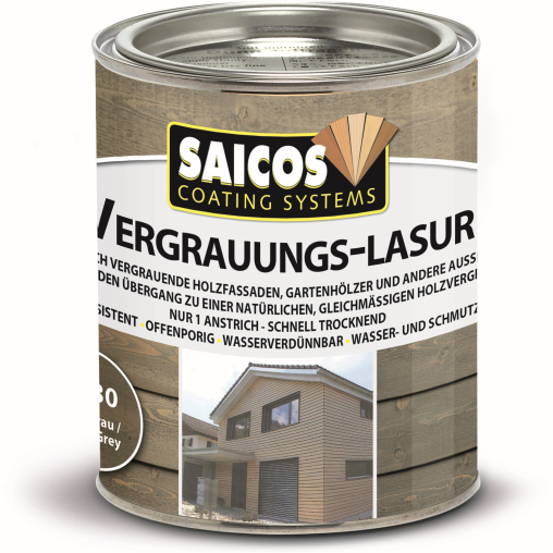 SAICOS Vergrauungslasur, steingrau