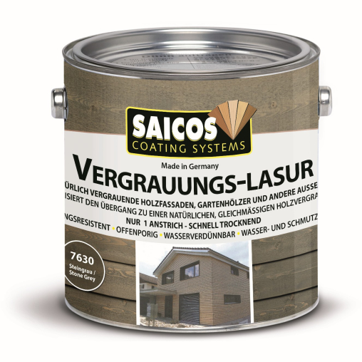 SAICOS Vergrauungslasur, steingrau