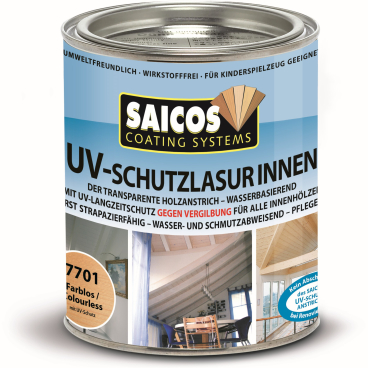 SAICOS UV-Schutzlasur Innen, farblos 750 ml - Dose - Bild-Darstellung des Produktes 1