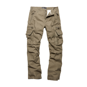 Vintage Industries Rico Hose – 100% Baumwoll-Twill, doppellagiger Saum, lockerer Schnitt und Reißverschlusstaschen. M - Bild-Darstellung des Produktes 1