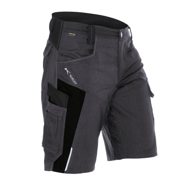 Kübler Workwear Bodyforce Shorts – robuste, komfortable Arbeits-Shorts mit Bewegungsfreiheit für Profis. anthrazit/schwarz - Bild-Darstellung des Produktes 1