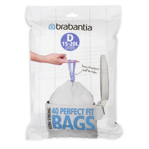 Brabantia PerfectFit Müllbeutel, 15 Liter