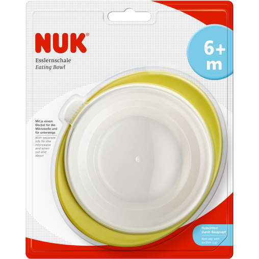 NUK Easy Learning Esslernschale mit 2 Deckeln