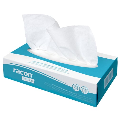 racon® premium Kosmetiktücher, 2-lagig, hochweiß