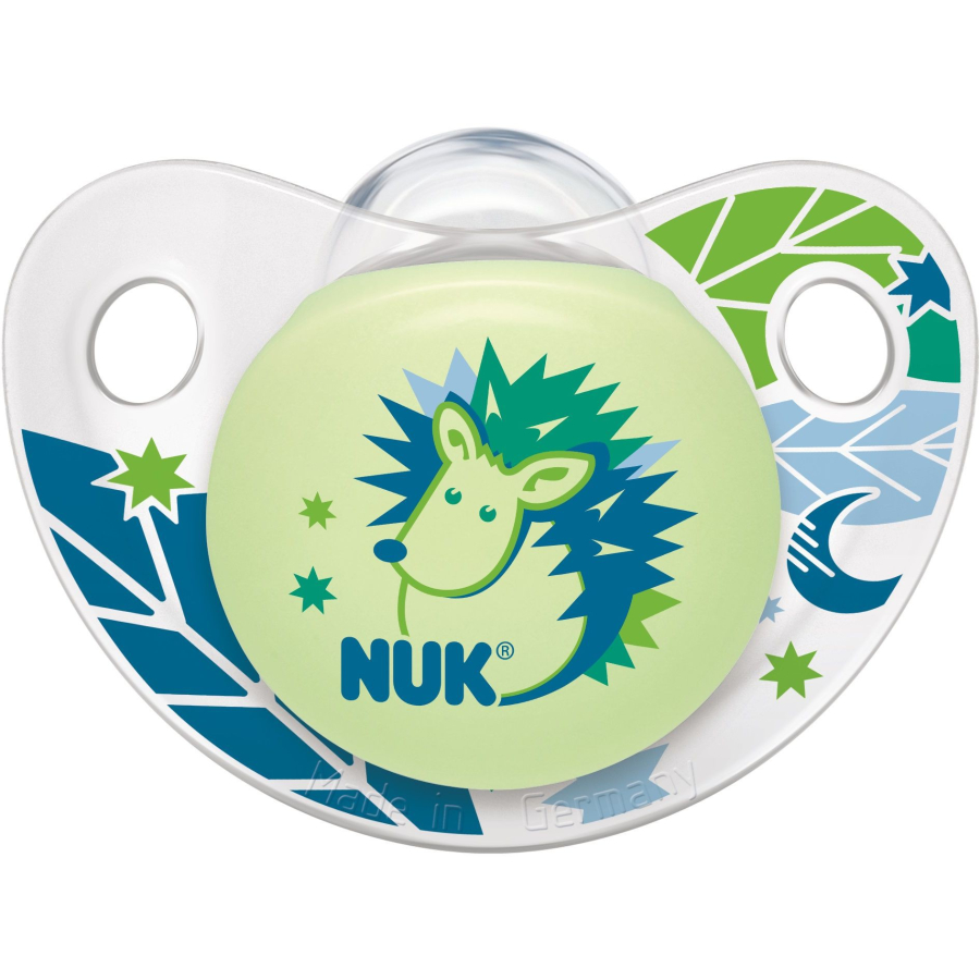 NUK Trendline Night & Day Schnuller, 1 Packung = 2 Stück, Größe 3 (18