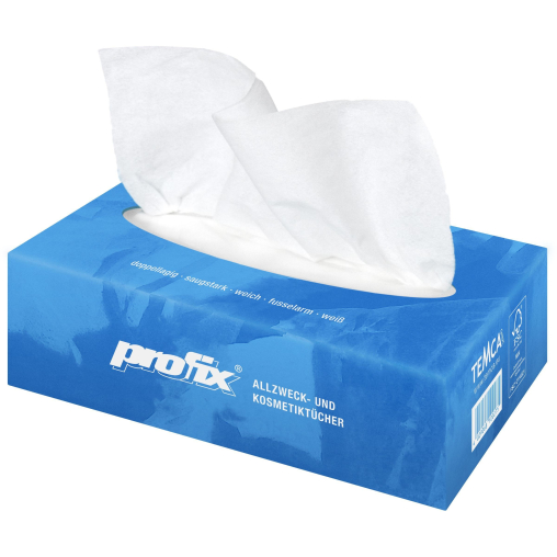 profix® Allzweck- und Kosmetiktücher, 2-lagig, hochweiß