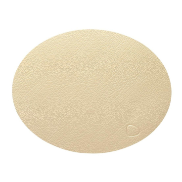 Lind DNA Oval Hippo Platzset, Weiß– 80% recyceltes Leder / 20% Naturkautschuk, Set (4) gold - Bild-Darstellung des Produktes 1