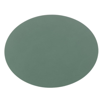 Lind DNA Nupo Oval Platzset, 4er-Set aus recyceltem Leder und Naturkautschuk, bis 60 °C hitzebeständig. pastel green - Bild-Darstellung des Produktes 1