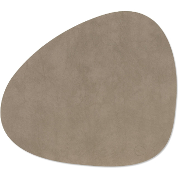 Lind DNA Curve Nupo Tischset (groß) – recyceltes Leder & Naturkautschuk, nachhaltig und wasserabweisend. nomad grey - Bild-Darstellung des Produktes 1