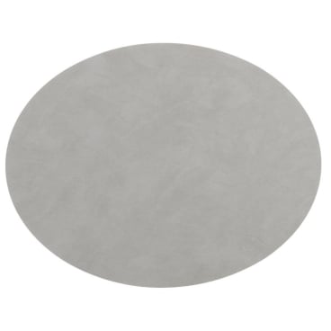 Lind DNA Nupo Oval Platzset, 4er-Set aus recyceltem Leder und Naturkautschuk, bis 60 °C hitzebeständig. light grey - Bild-Darstellung des Produktes 1
