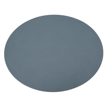 Lind DNA Nupo Oval Platzset, 4er-Set aus recyceltem Leder und Naturkautschuk, bis 60 °C hitzebeständig. light blue - Bild-Darstellung des Produktes 1