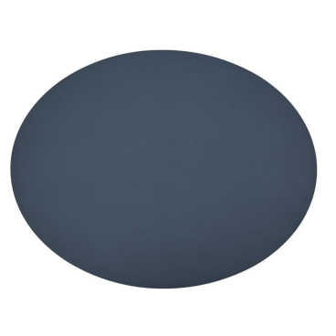 Lind DNA Oval Nupo Platzset, 4er-Set – recyceltes Leder & Naturkautschuk, wasser- und schmutzabweisend, für Temperaturen bis 60 °C. dark blue - Bild-Darstellung des Produktes 1