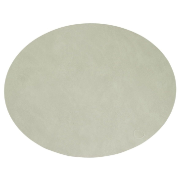 Lind DNA Oval Nupo Platzset, 4er-Set – recyceltes Leder & Naturkautschuk, wasser- und schmutzabweisend, für Temperaturen bis 60 °C. olive green - Bild-Darstellung des Produktes 1