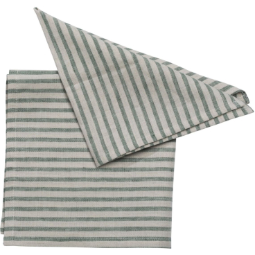 Pichler COLLIN Serviette 40x40 cm, 6er-Set, zweifarbige Streifen, pflegeleichter Materialmix. 40x40 cm - Bild-Darstellung des Produktes 1