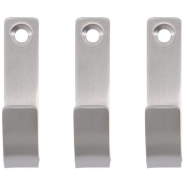 Meraki Thapsus Wandhaken 3er-Set, gebürsteter Edelstahl, minimalistisches Design mit Meraki-Logo-Gravur. brushed silver coloured - Bild-Darstellung des Produktes 1