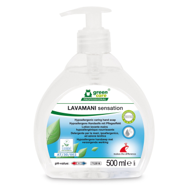 TANA green care LAVAMANI sensation Handwaschlotion 500 ml - Spenderflasche - Bild-Darstellung des Produktes 1