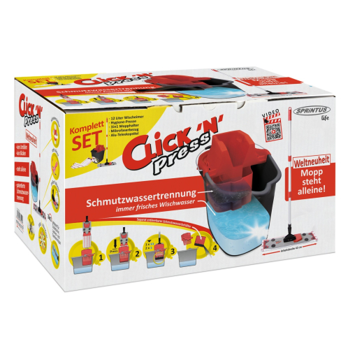 SPRINTUS Click 'N' Press Wischset, 7-teilig