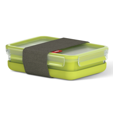 EMSA Clip & Go Lunchbox, rechteckig, 1200 ml Farbe: transparent / grün - Bild-Darstellung des Produktes 1