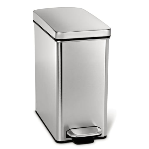 simplehuman profil Treteimer, halbrund, Edelstahl