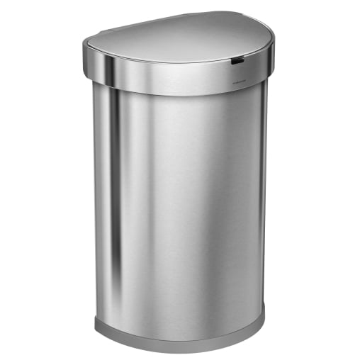 simplehuman Sensorabfalleimer mit Beutelfach, Edelstahl