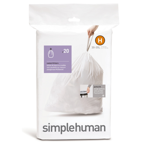 simplehuman passgenaue Müllbeutel, code H, 30-35 Liter