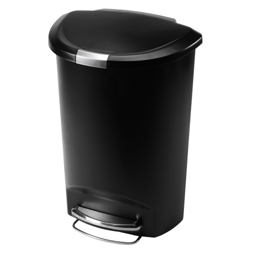simplehuman Treteimer, halbrund, Kunststoff
