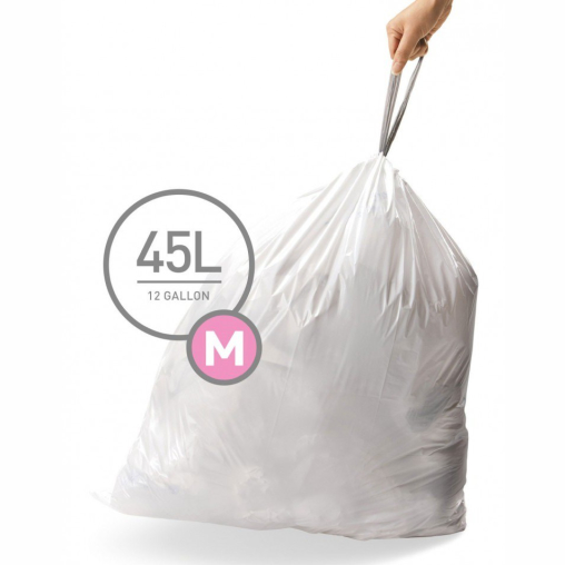 simplehuman passgenaue Müllbeutel, code M, 45 Liter