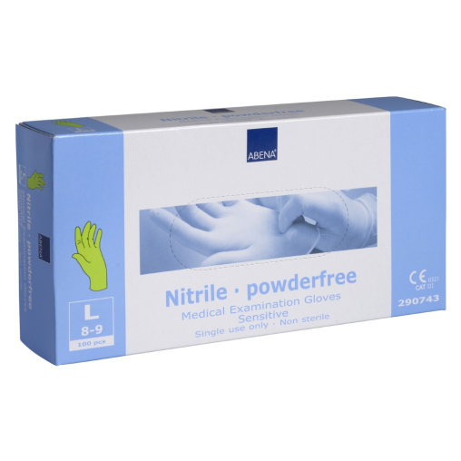 ABENA® Sensitive Nitril Einweghandschuhe, hellgrün