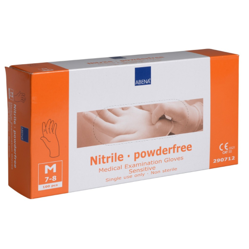 ABENA® Sensitive Nitril Einweghandschuhe, orange