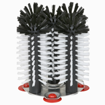 DELFIN Gläser-Spülbürsten Set - 2x18cm + 1x25cm Mit Kunststoffbodenplatte