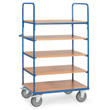 Fetra Etagenwagen mit 5 Böden aus Holz Fetra Etagenwagen mit 5 Böden aus Holz 1000x600mm Ladefläche 1200x800mm Ladefläche 1 Stück - Bild-Darstellung des Produktes 1