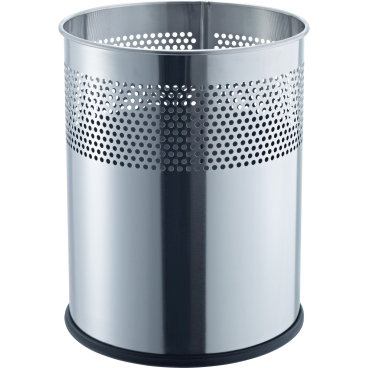 helit Papierkorb the dot, 15 Liter Farbe: edelstahl - Bild-Darstellung des Produktes 1