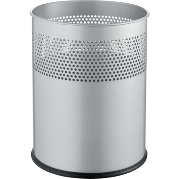 helit Papierkorb "the dot", 15 Liter Farbe: silber - Bild-Darstellung des Produktes 1