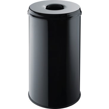 helit Papierkorb "the guardian", 50 Liter Farbe: schwarz - Bild-Darstellung des Produktes 1