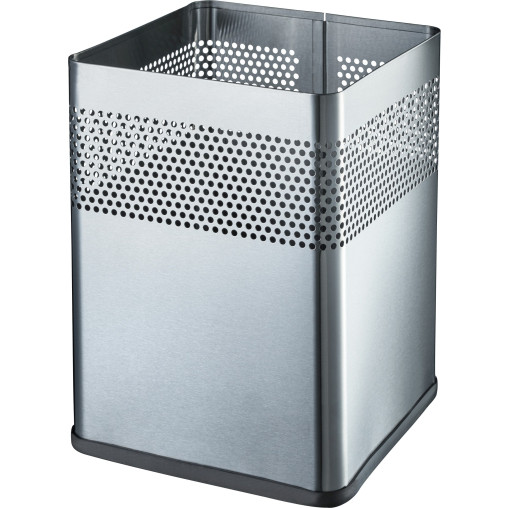 helit "the dot" Edelstahl-Papierkorb, 15 Liter