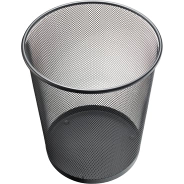 helit Papierkorb "the circle network", 15 Liter Farbe: schwarz - Bild-Darstellung des Produktes 1