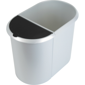 helit Papierkorb Duo-System "the double", 20 + 9 Liter