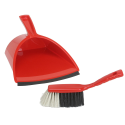 Fuchs Gastronomiebedarf GmbH Jumbo Profi Gastro-Kehrgarnitur, 2-teilig, Kehrset bestehend aus Kehrschaufel und Handfeger, 1 Set 7846