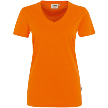 HAKRO Damen V-Shirt PERFORMANCE 181 – MikraLinar 50/50 (160 g/m²), tailliert, ISO 15797, Öko-Tex S - Bild-Darstellung des Produktes 1