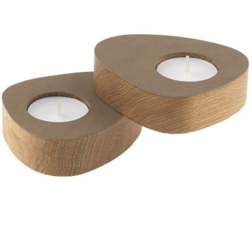 Lind DNA CURVE Nupo Teelichthalter – 2er-Set, handgefertigt mit verstecktem Magnet, Markenqualität aus Dänemark. Lind DNA CURVE Nupo - Bild-Darstellung des Produktes 1