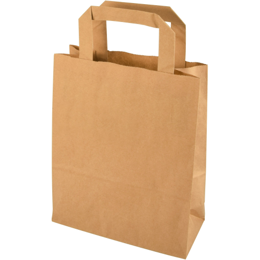 Papstar Tragetaschen, 22 x 18 x 10 cm, braun