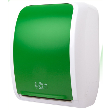 COSMOS Handtuchrollenspender Sensor Farbe: weiß/grün - Bild-Darstellung des Produktes 1
