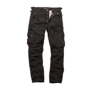 Vintage Industries Rico Hose – 100% Baumwoll-Twill, doppellagiger Saum, Reißverschlusstaschen, lockerer Schnitt. 2XL - Bild-Darstellung des Produktes 1