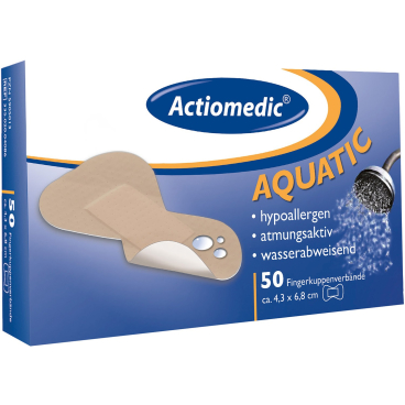 Actiomedic® AQUATIC Fingerkuppenverband 1 Packung = 50 Stück - Bild-Darstellung des Produktes 1