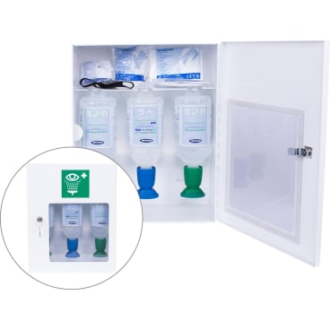 Actiomedic® EYE CARE Augenspülschrank II mit Zusatzausstattung Farbe: weiß - Bild-Darstellung des Produktes 1