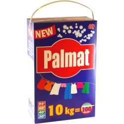 Rösch Germany GmbH Palmat Universalwaschmittel, Für Weiß- und Buntwäsche, für viele Gewebearten, 10 kg - Trommel, ca. 100 Waschladungen