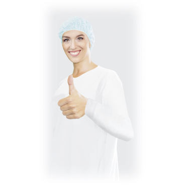 Meditrade BeeSana® PP-Schutzmantel 35 g 1 Karton = 10 x 10 Stück = 100 Stück, Farbe weiß - Bild-Darstellung des Produktes 1