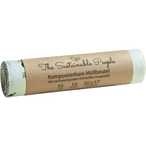 TSP Bio Müllbeutel, 30 Liter, 100% heim-kompostierbar, 50 x 57 cm